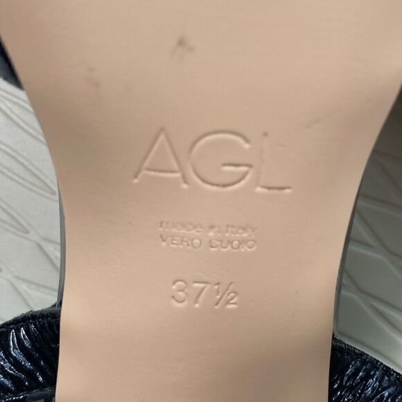 NWOB AGL Attilio Giusti Leombruni Milly H Simply Strap 4” Pump - Black - Size 7 - Picture 4 of 10